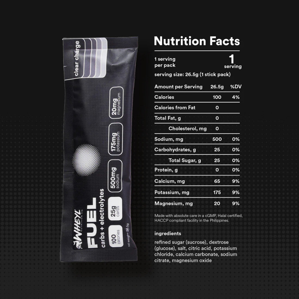 Wheyl Nutrition Fuel Carbs + Electrolytes, 1 Stick
