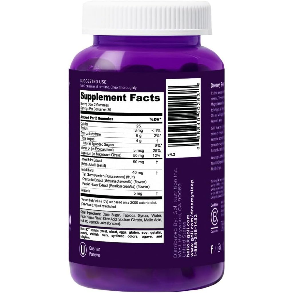 Goli Dreamy Sleep, 60 Gummies