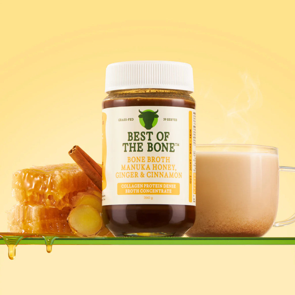 Best of the Bone Manuka Honey Ginger & Cinnamon Bone Broth Concentrate 390g