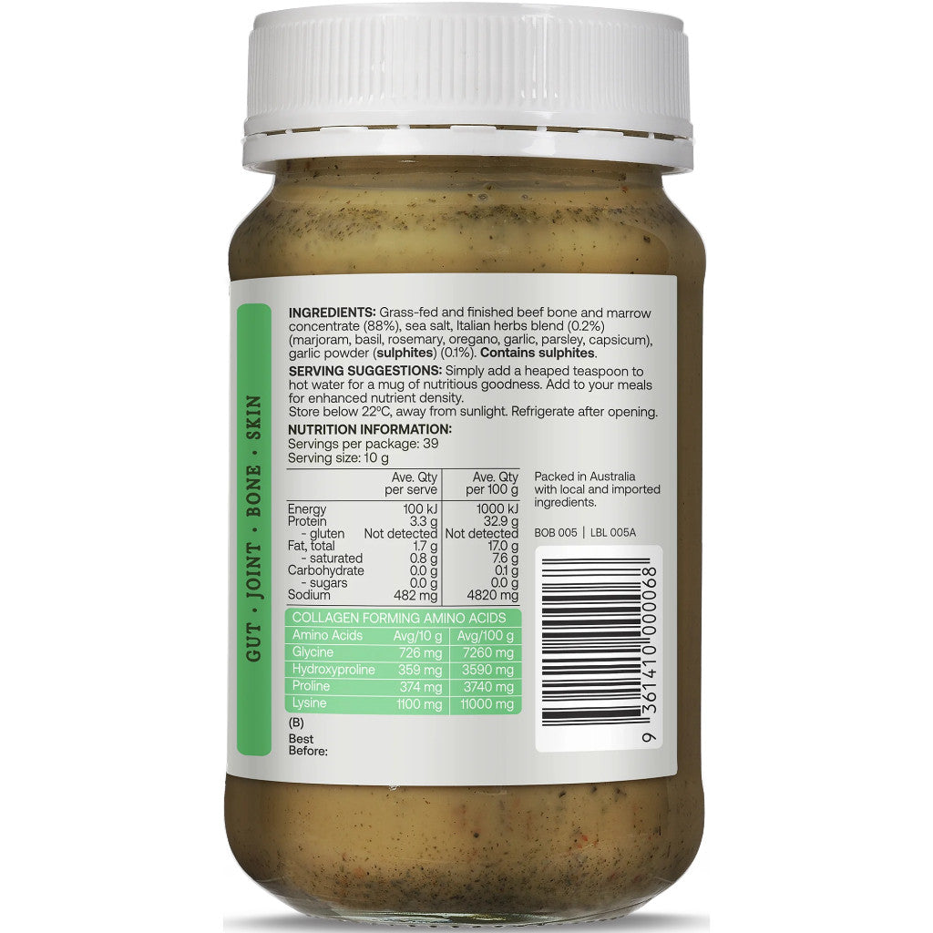 Best of the Bone Italian Herb & Garlic Bone Broth Concentrate 390g