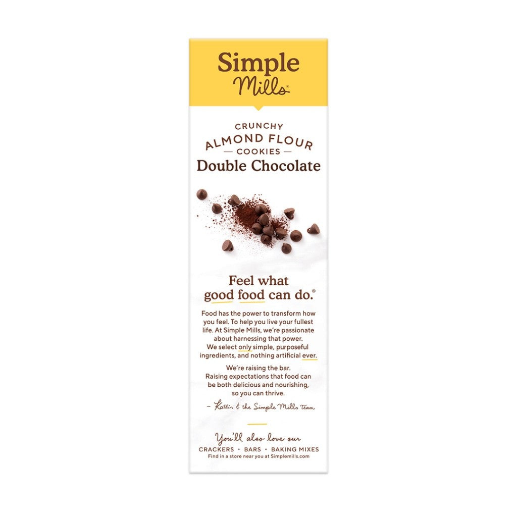 Simple Mills Crunchy Double Chocolate Almond Flour Cookies 156g