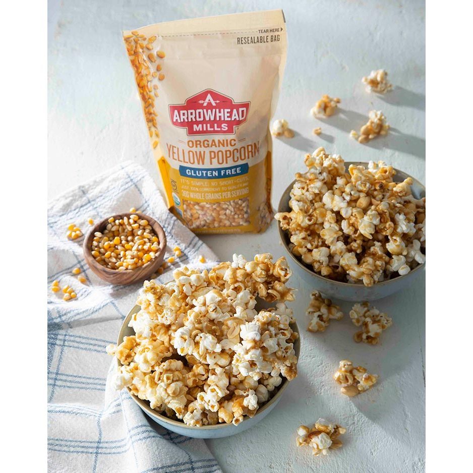 Arrowhead Mills Organic Yellow Popcorn Gluten Free 793g