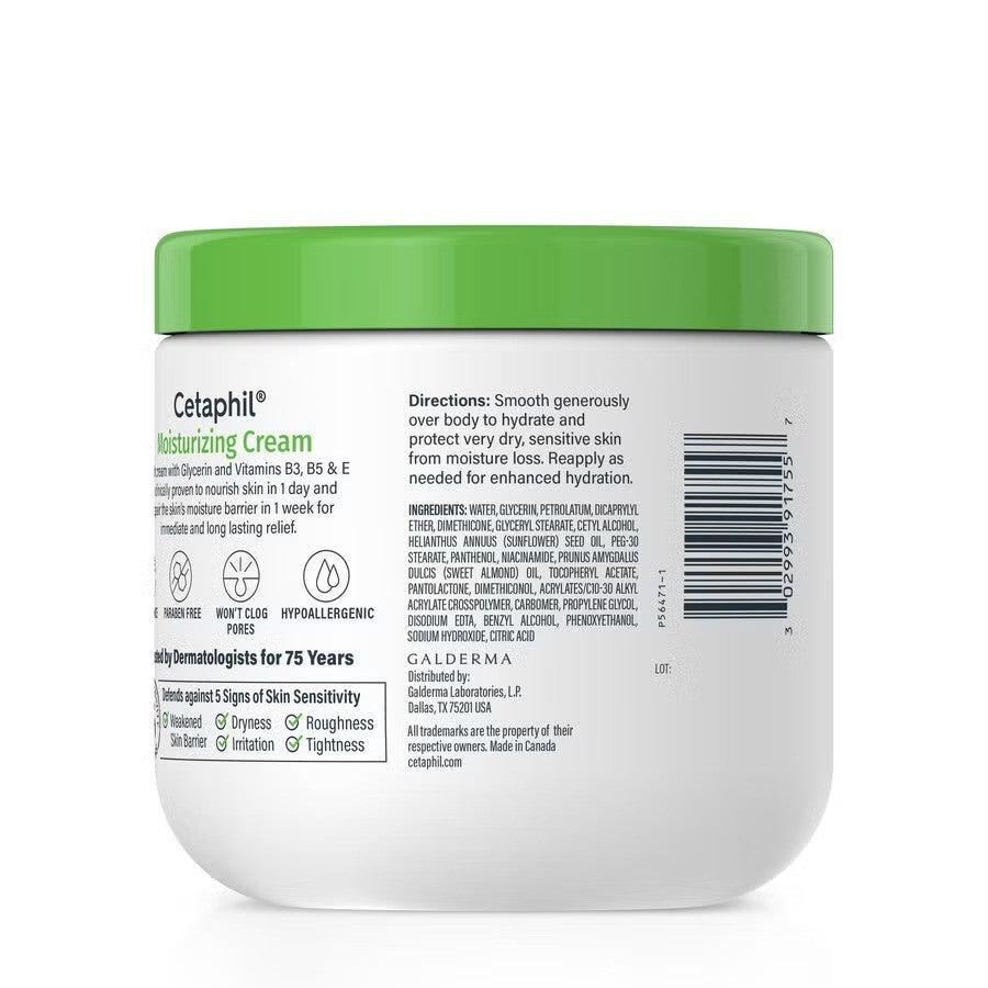 Cetaphil Moisturizing Cream for Dry to Very Dry Skin 566g