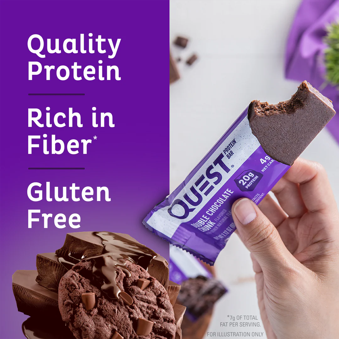 Quest Nutrition Double Chocolate Chunk Protein Bar 60g