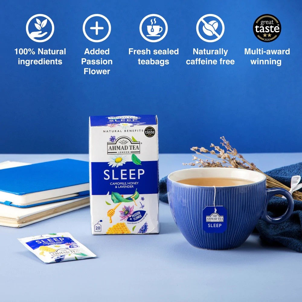 Ahmad Tea "Sleep" Camomile, Honey & Lavender, 20 Tea Bags