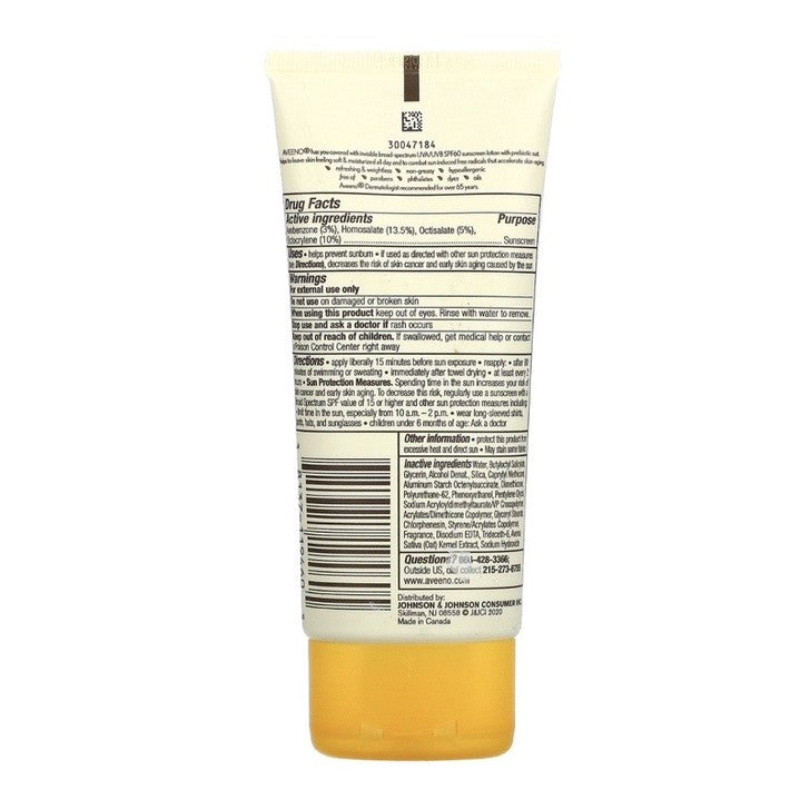 Aveeno Protect + Hydrate Body Sunscreen Lotion Spf 60 88ml