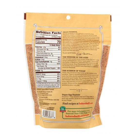 Bob's Red Mill Organic Premium Whole Brown Flaxseed 368g