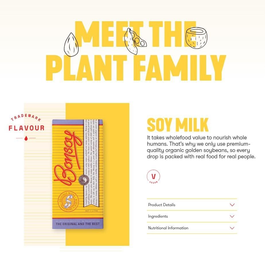 Bonsoy Soy Milk 1L
