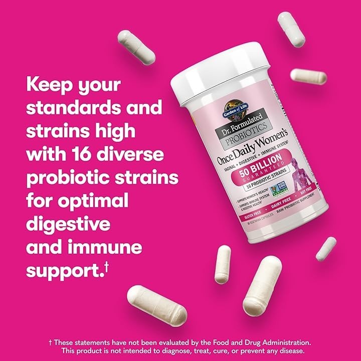 Garden of Life Once Daily Women’s Probiotics, 30 Capsules