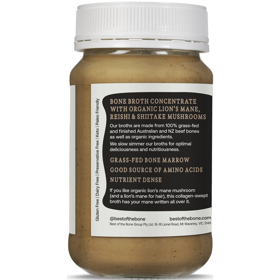 Best of the Bone Organic Mushroom Bone Broth Concentrate 390g