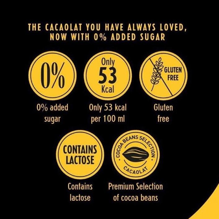 Cacaolat 0% Sugar Cocoa Milk 1L
