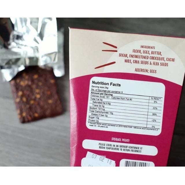 Snack Box Roasted Cacao Nibs with Chia & Flax Seeds 125g