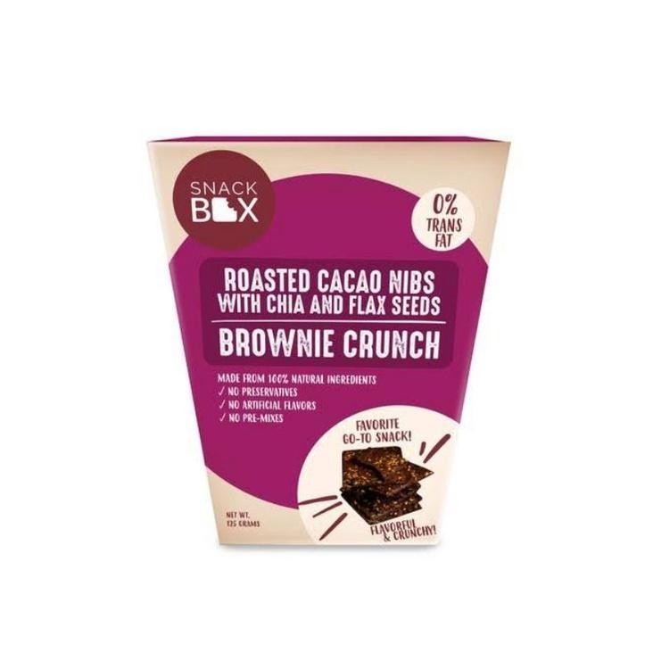 Snack Box Roasted Cacao Nibs with Chia & Flax Seeds 125g
