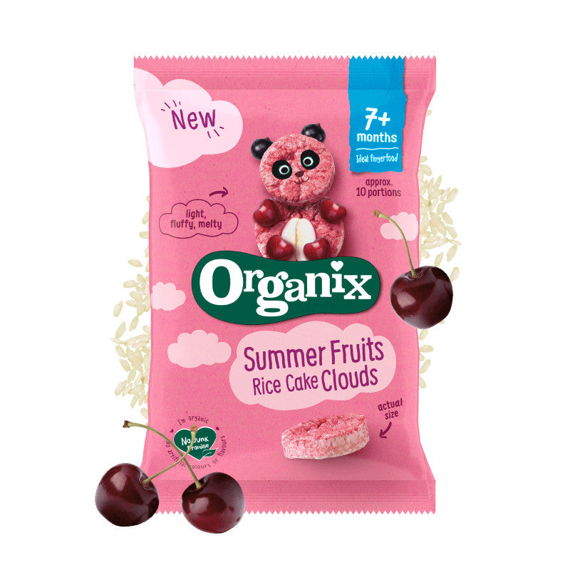 Organix Baby Snacks 7+ months Rice Cake Clouds 40g