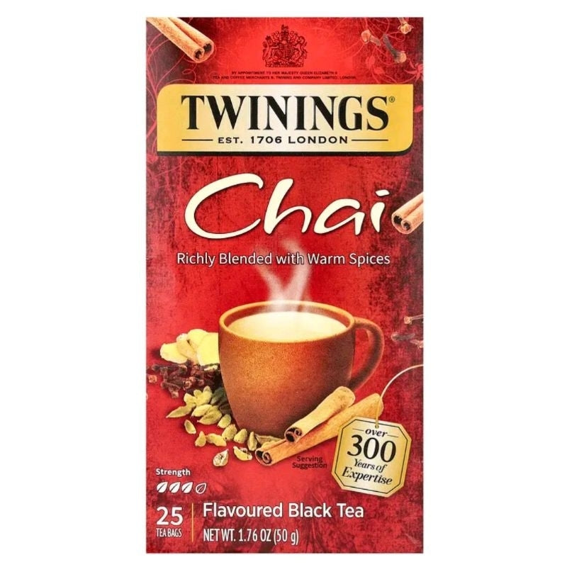 Twinings Chai Black Tea, 25 Tea Bags