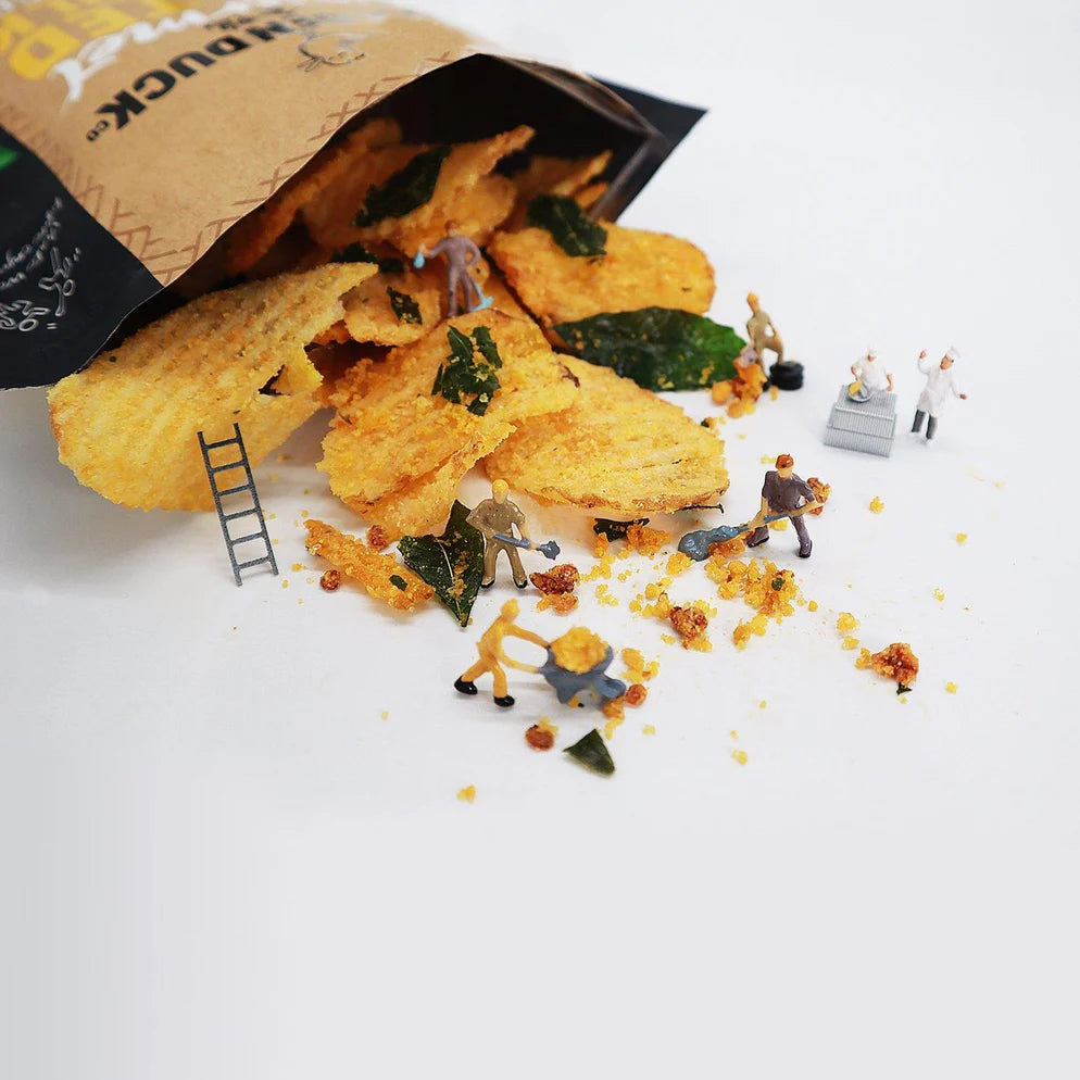 The Golden Duck Co. Salted Egg Yolk Potato Ridges 125g
