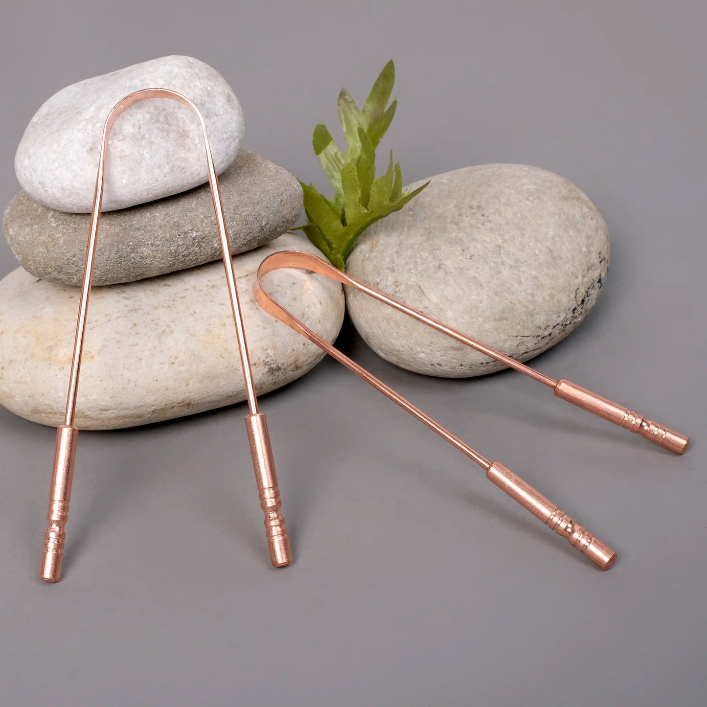 Mastermedi Copper Tongue Scraper w/ Travel Cases, Pack of 2