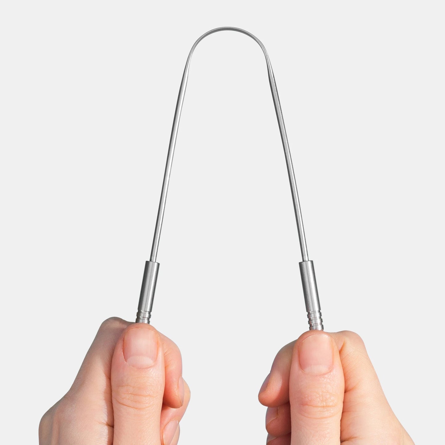 Mastermedi Stainless Steel Tongue Scraper w/ Travel Cases, Pack of 2