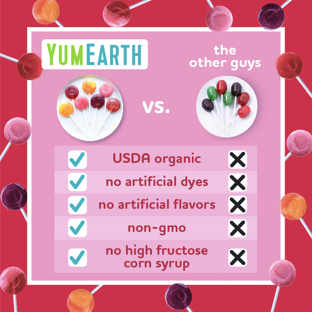 YumEarth Assorted Organic Pops 87g