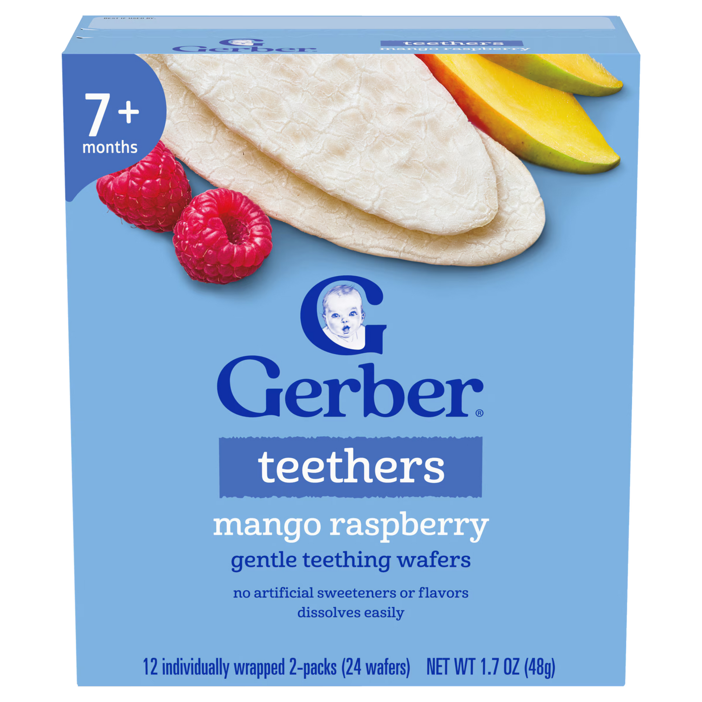Gerber Teethers Gentle Teething Wafers, 24 Wafers