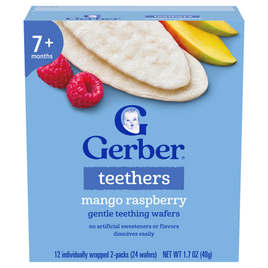 Gerber Teethers Gentle Teething Wafers, 24 Wafers