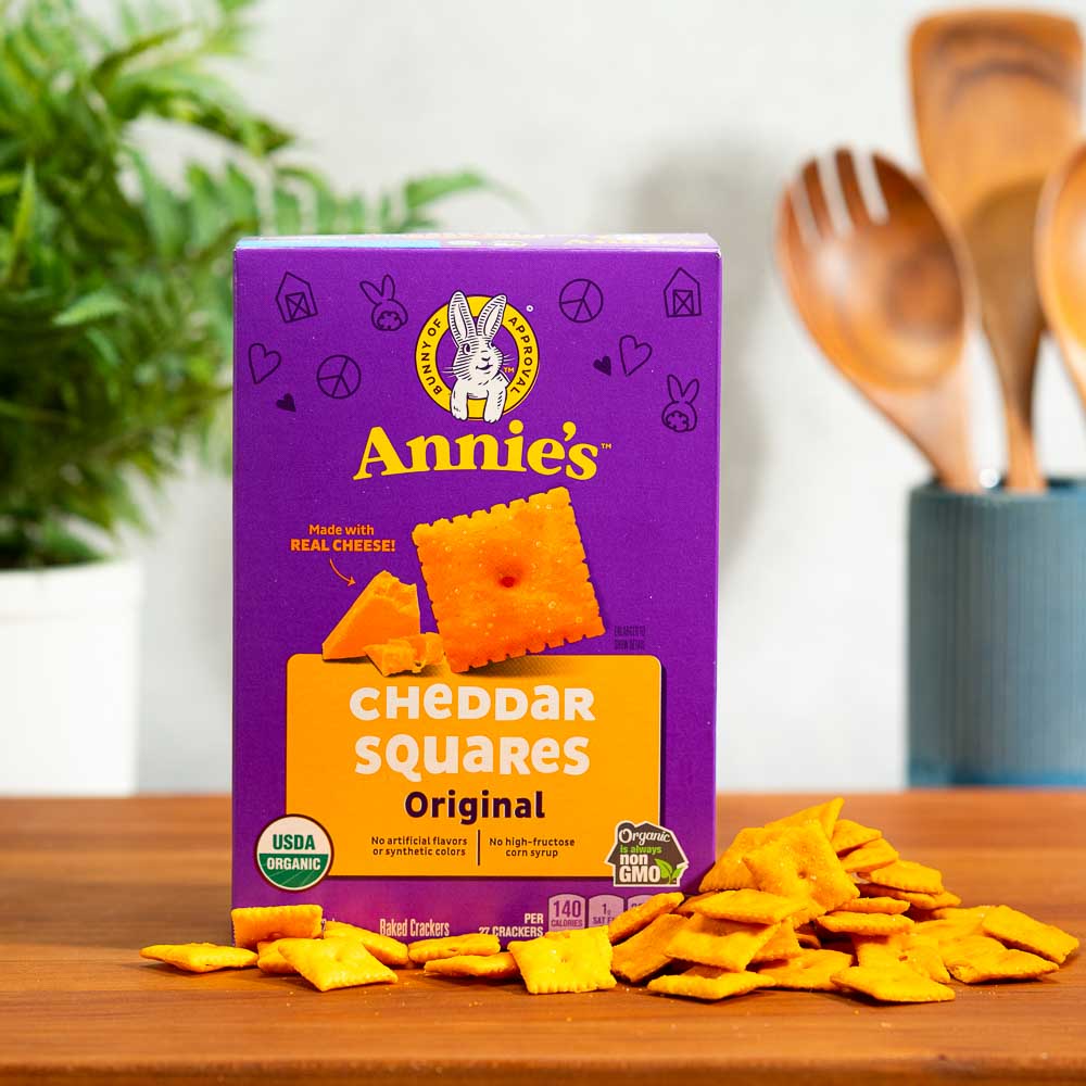 Annie's Homegrown Organic Original Cheddar Squares 213g