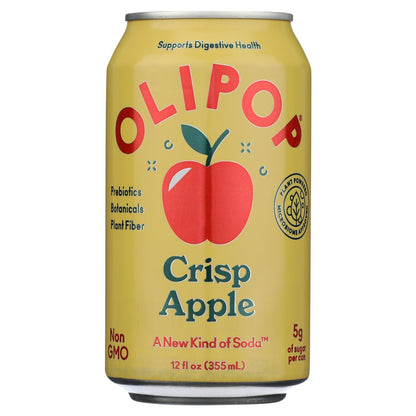 Olipop Crisps Apple Prebiotic Soda 355ml