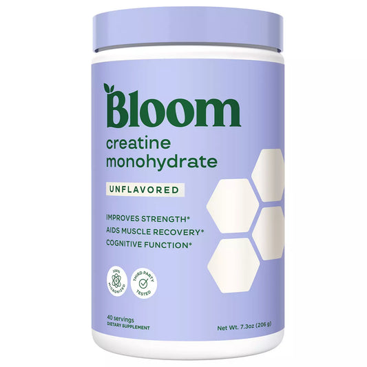 Bloom Nutrition Unflavored Creatine Monohydrate 206g