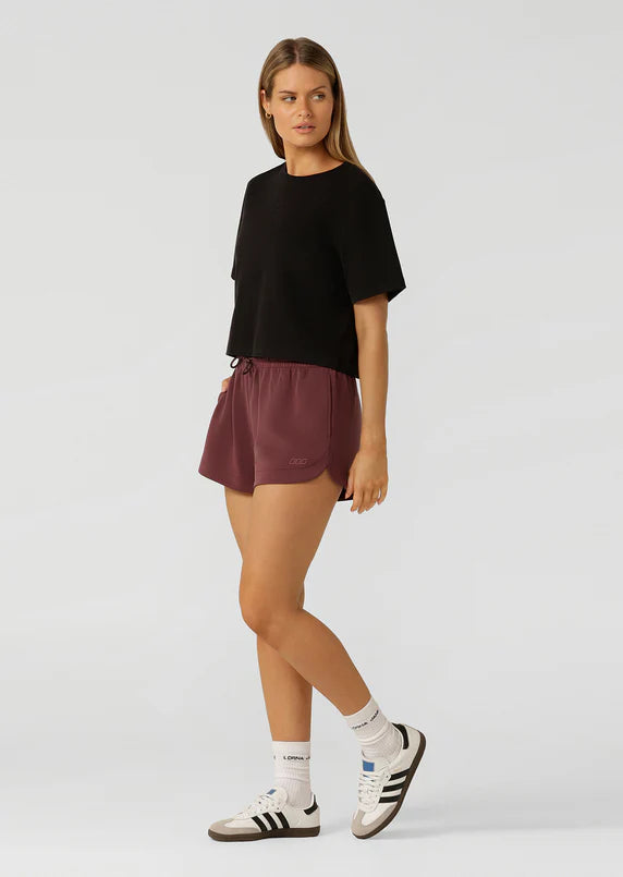 Lorna Jane Black Go-To Classic Crop T-Shirt