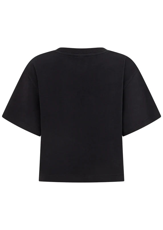 Lorna Jane Black Go-To Classic Crop T-Shirt