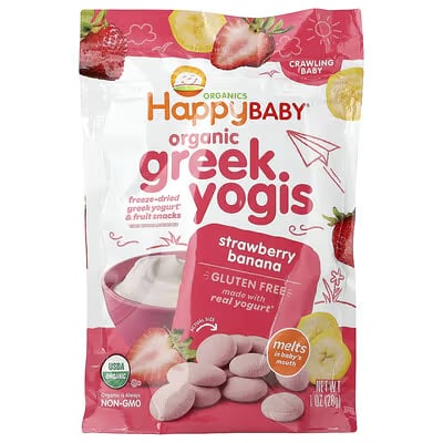 Happy Baby Organics Greek Yogis 28g
