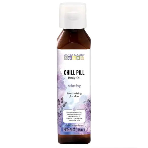 Aura Cacia Organic Chill Pill Body Oil 118ml
