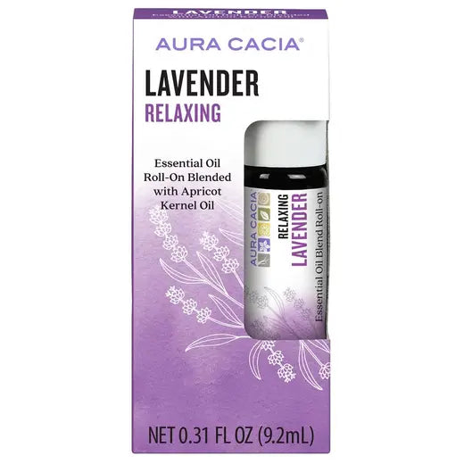 Aura Cacia Relaxing Lavender Roll-On Essential Oil Blend 9.2ml
