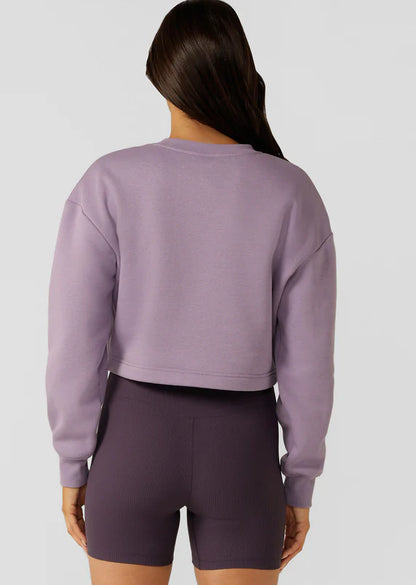 Lorna Jane Violet Classic Cropped Sweat