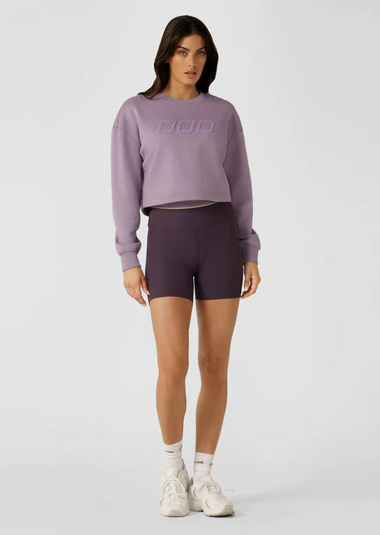 Lorna Jane Violet Classic Cropped Sweat