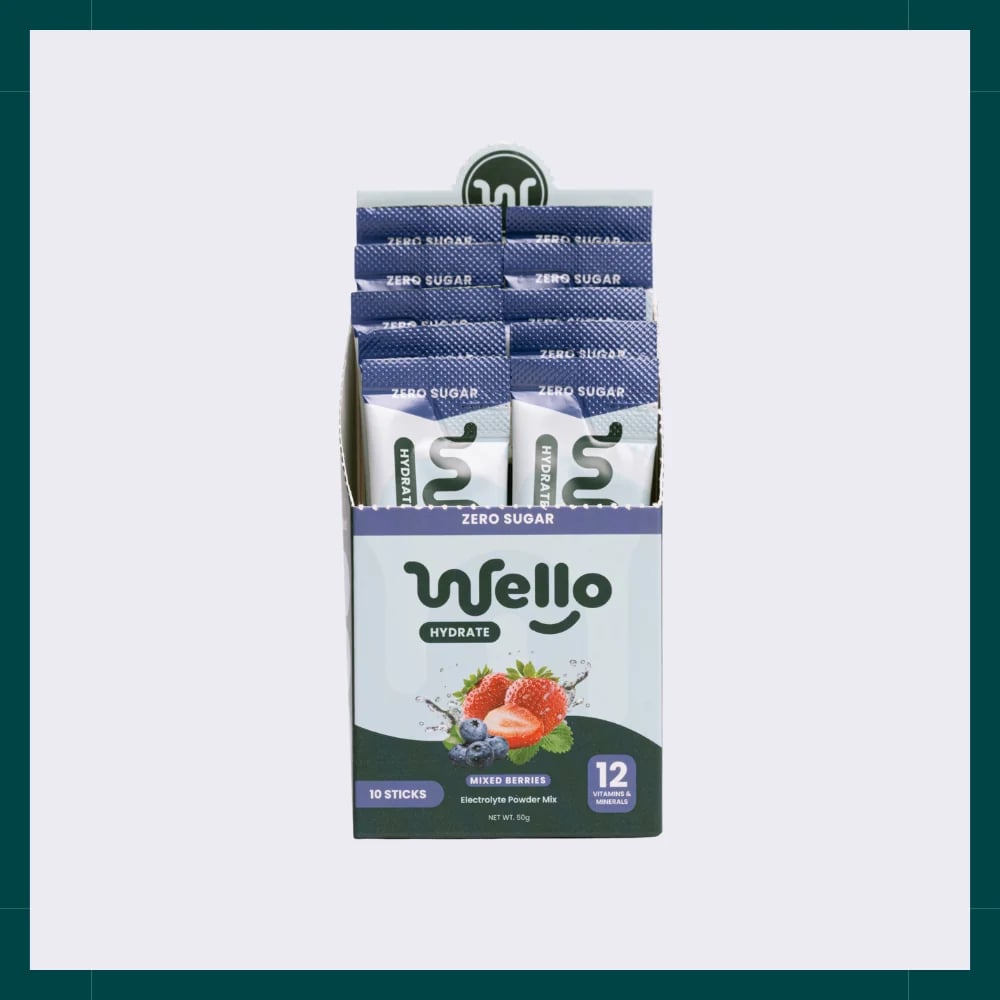 Wello Hydrate Electrolyte Mixed Berries Flavor