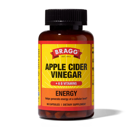 Bragg Energy Apple Cider Vinegar, 90 Capsules