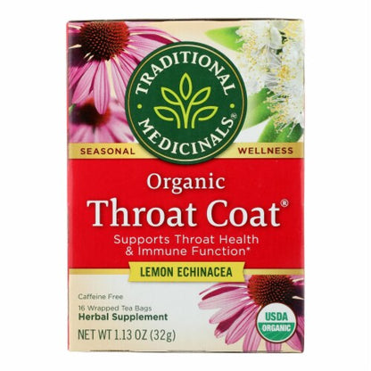 Traditional Medicinals Organic Throat Coat, 16 Tea Bags