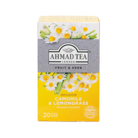 Ahmad Tea "Fruit & Herb” Infusion Camomile & Lemongrass, 20 Tea Bags