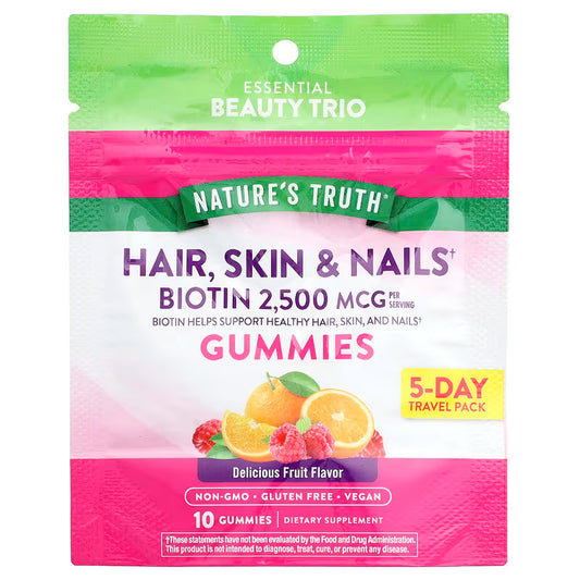 Nature's Truth, Hair, Skin & Nails, 10 Gummies