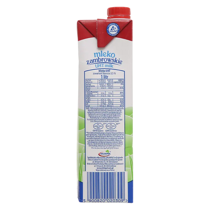Zambrowskie Mleko Full Cream Milk 1L