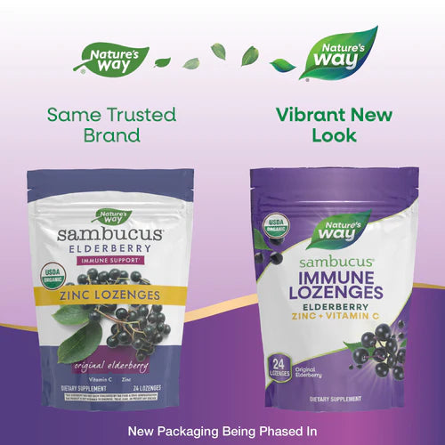 Nature's Way Sambucus Elderberry, 24 Lozenges