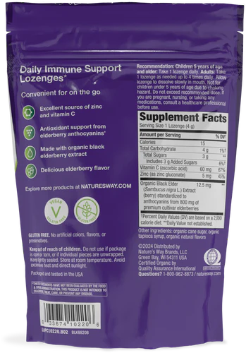 Nature's Way Sambucus Elderberry, 24 Lozenges