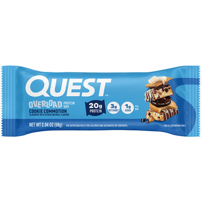 Quest Nutrition Overload Cookie Commotion Protein Bar 58g, 1 Bar