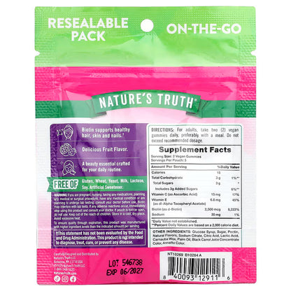 Nature's Truth, Hair, Skin & Nails, 10 Gummies