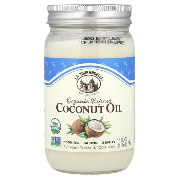La Tourangelle Organic Refined Coconut Oil 414ml