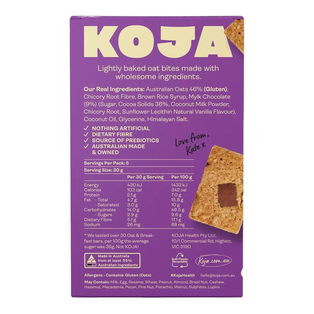Koja Oat Bites Choc Chip 30g