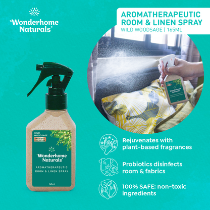 Wonderhome Aromatherapeutic Room Linen Spray 165ml