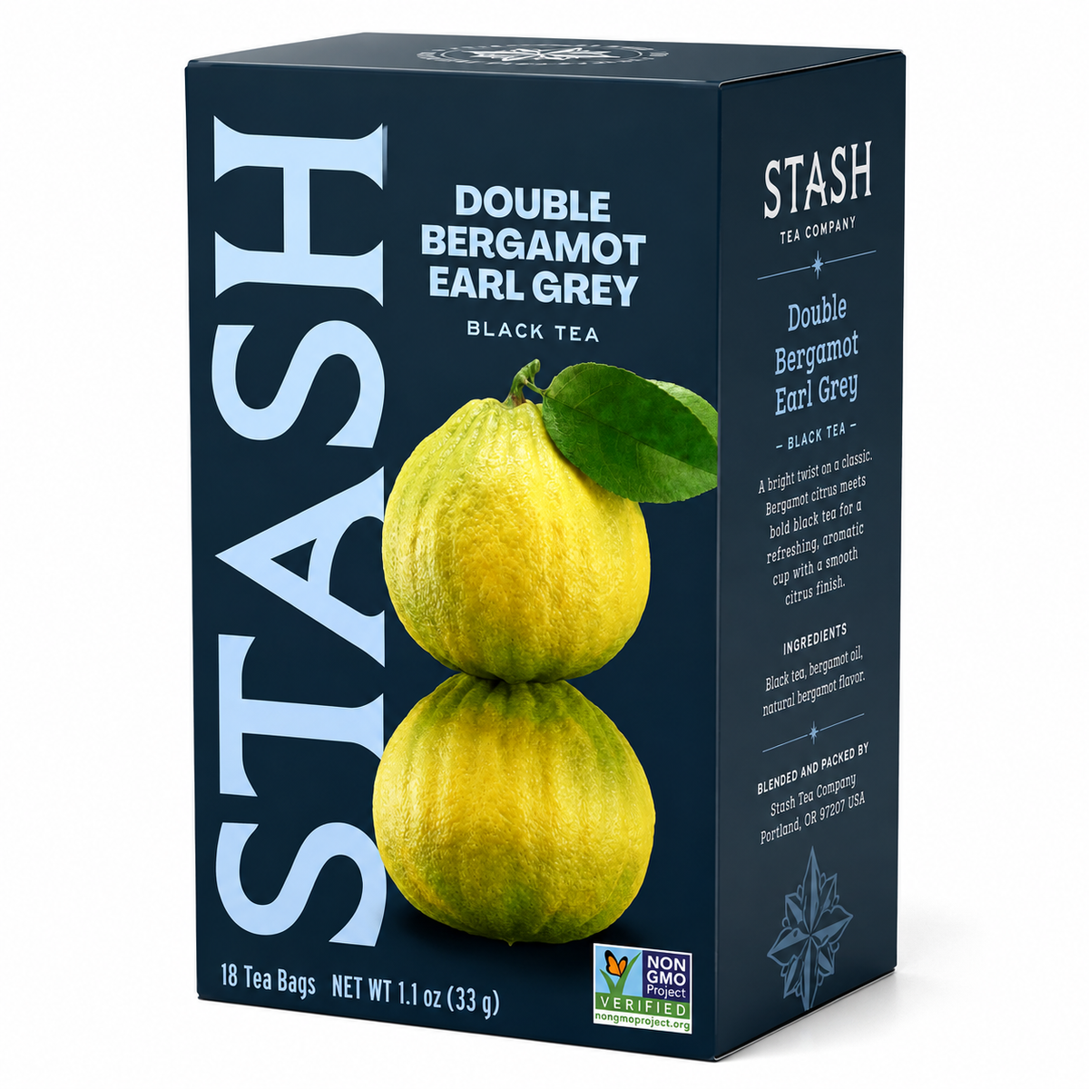Stash Double Bergamot Earl Grey Black Tea, 18 Tea Bags