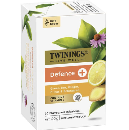 Twinings Defense+ Green Tea, Ginger, Citrus & Echinacea